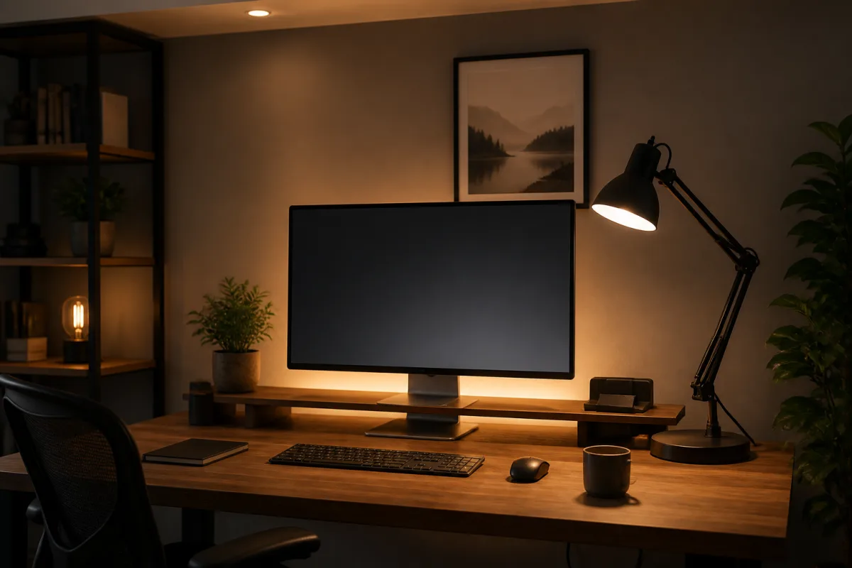 Reduce screen glare without darkening the room: an editorial lighting study focused on lamp placement, picture settings, and contrast balance